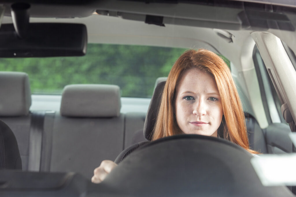 Teenager with car